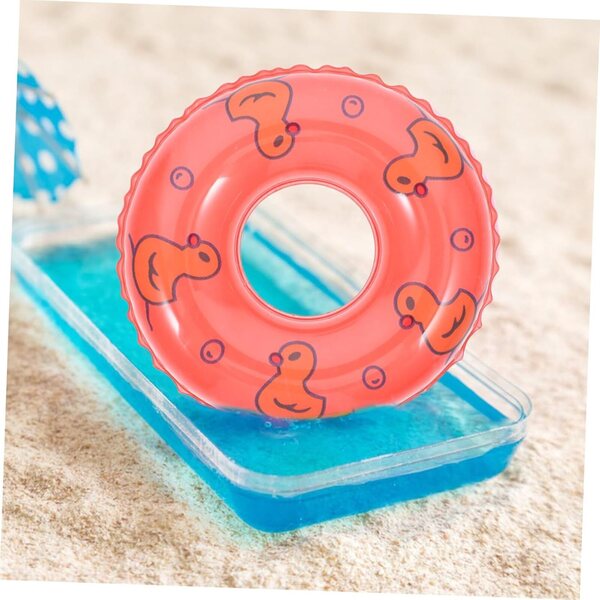 Mikinona 10 dekorative Mini-Schwimmbojen aus PVC für Mini-Wohnaccessoires