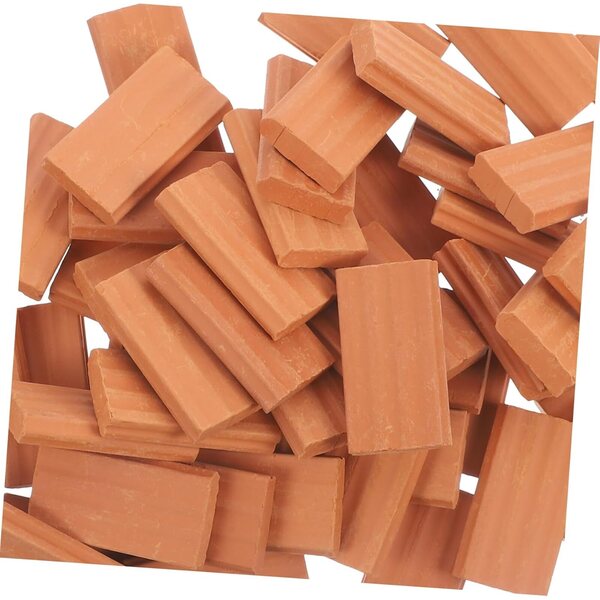 Beaupretty Mini-Briques Decorative 50 Pezzi per Mini Paesaggi e Modellismo Architettonico