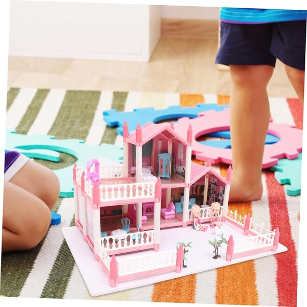 Kit per casa delle bambole in miniatura fai da te: assemblaggio e gioco creativo per bambini