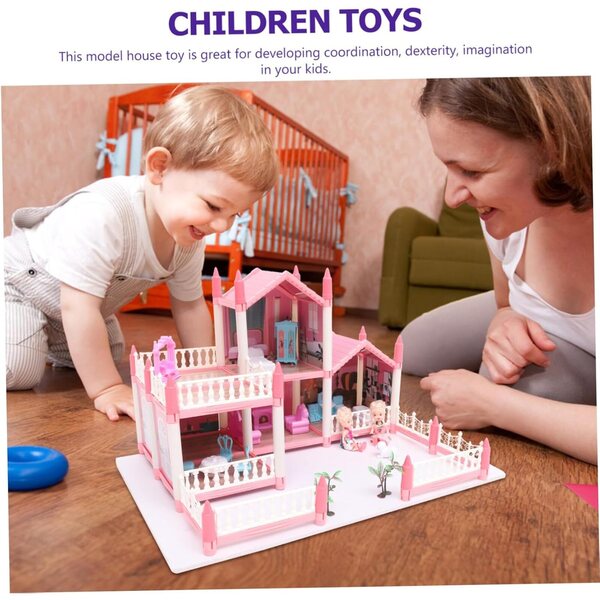 Kit per casa delle bambole in miniatura fai da te: assemblaggio e gioco creativo per bambini