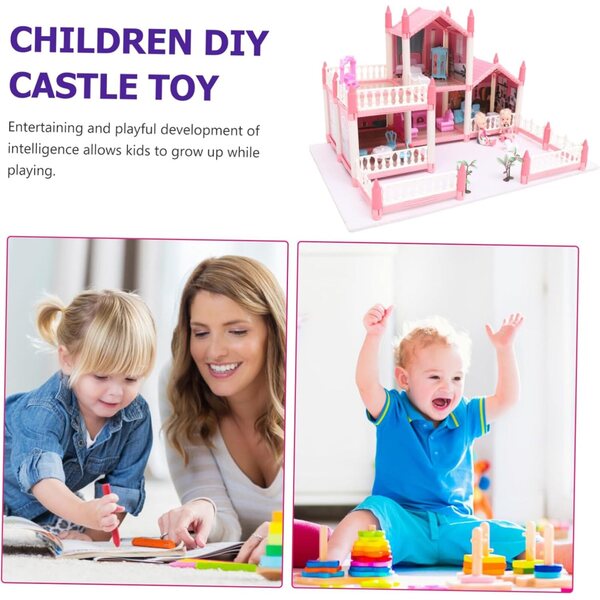 Kit per casa delle bambole in miniatura fai da te: assemblaggio e gioco creativo per bambini