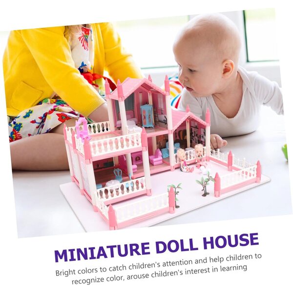Kit per casa delle bambole in miniatura fai da te: assemblaggio e gioco creativo per bambini