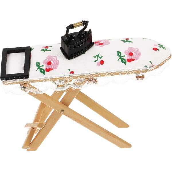 Vaguelly Mini Tavolo da Stiro Miniatura per Casa delle Bambole e Decorazioni DIY