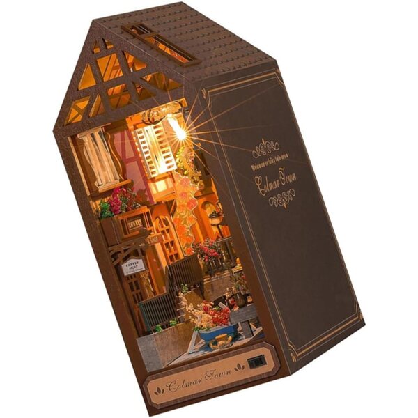 KONTONTY Modello Casa in Legno da Assemblare Vintage Decorazione e Bricolage 3D
