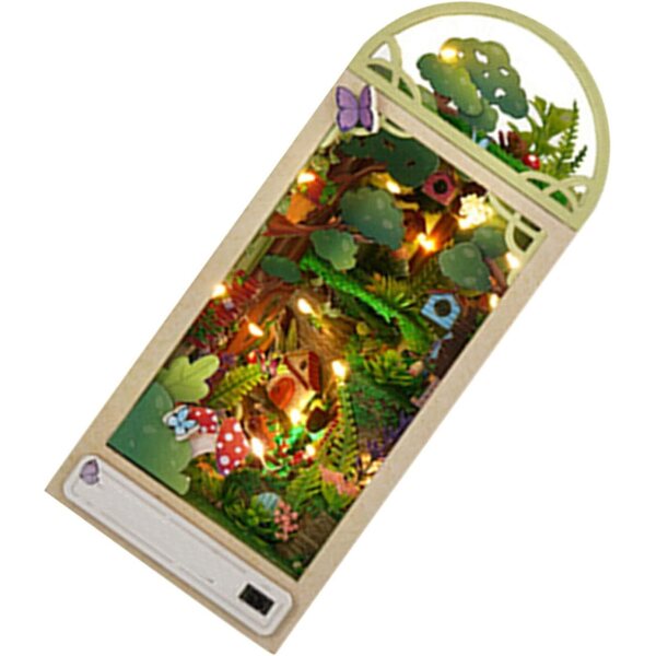 Vaguelly Modello Casa Miniatura in Legno da Assemblare 22,5x15,9x9,2 cm Decorazione Design