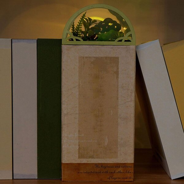 Vaguelly Modello Casa Miniatura in Legno da Assemblare 22,5x15,9x9,2 cm Decorazione Design