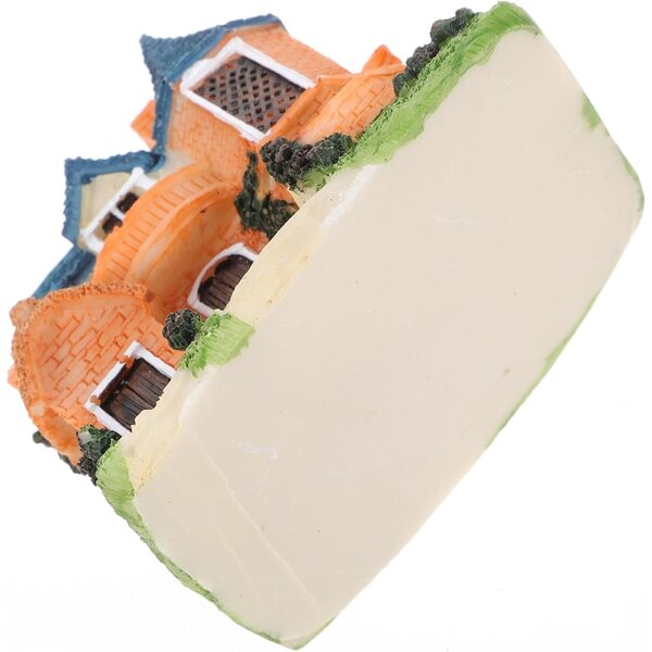 Vaguelly Set 4 Miniature Case in Resina per Decorazioni Giardino e Casa