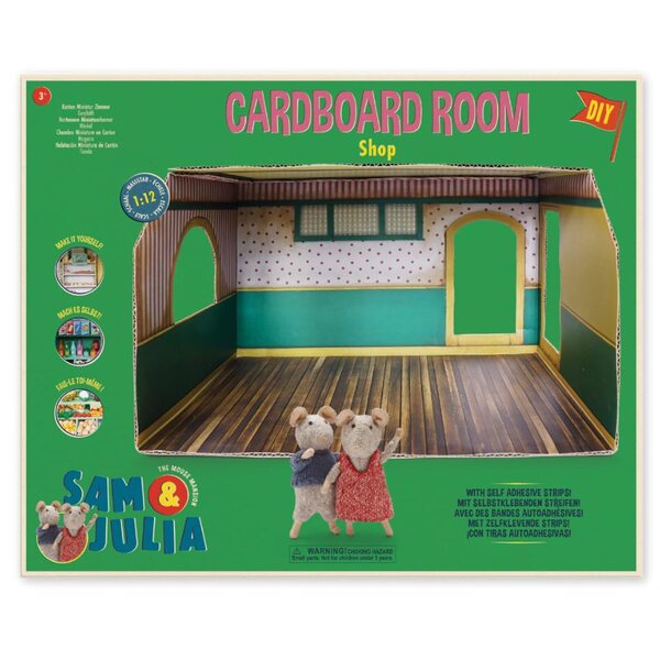 Kit casa in cartone Sam e Julia - Accessori e decorazioni per il mondo in miniatura