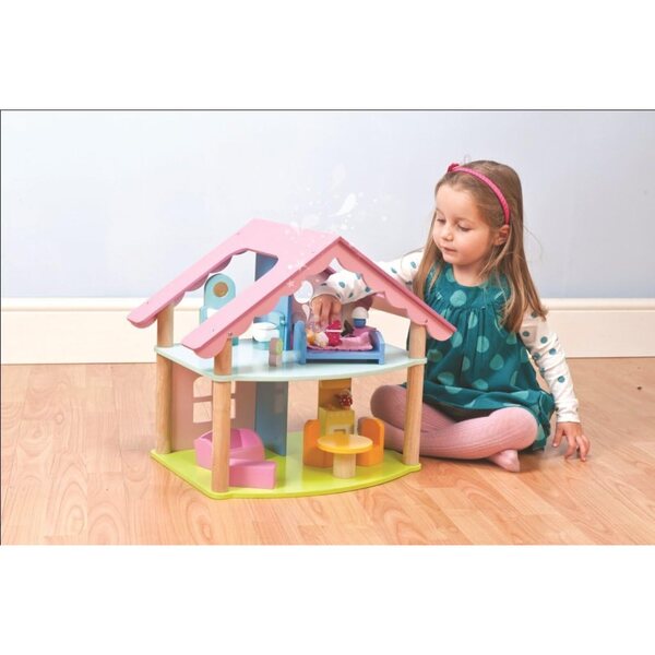 Casa delle bambole Le Toy Van Mia CASA con 15 mobili e bambole incluse