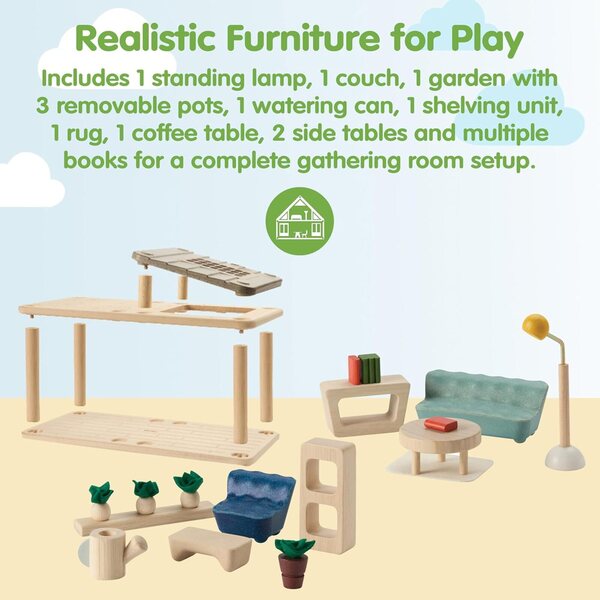 PlanSpaces Appartamento con Veranda: Set Gioco Modulabile in Legno Sostenibile