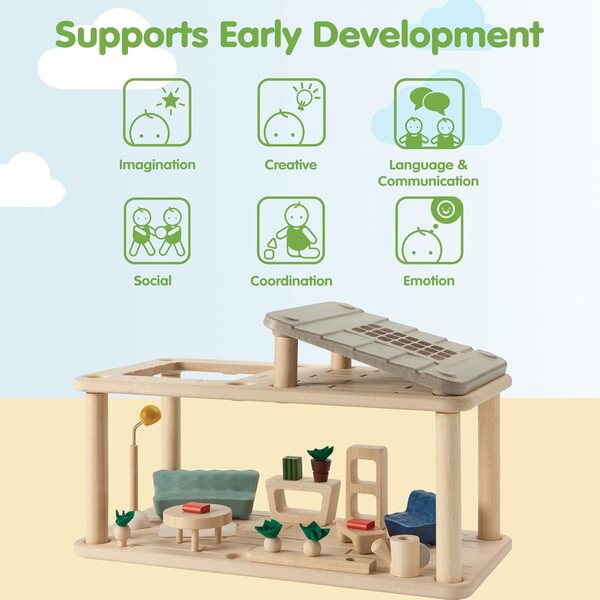 PlanSpaces Appartamento con Veranda: Set Gioco Modulabile in Legno Sostenibile