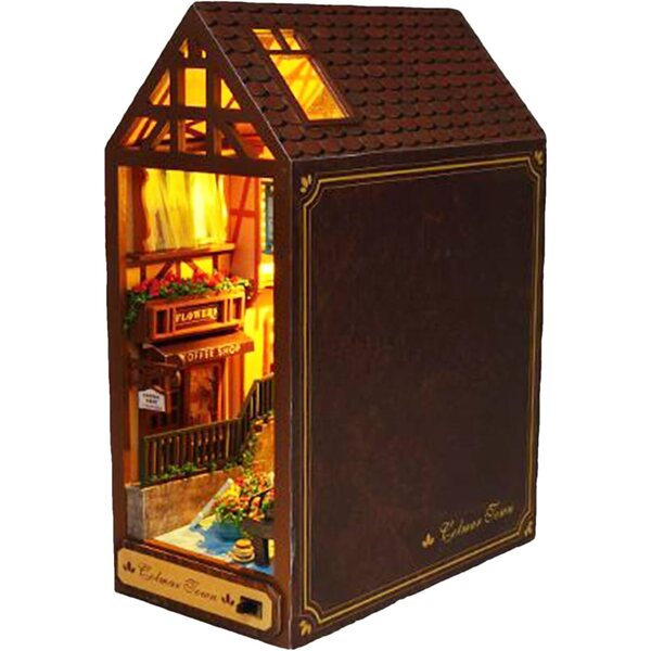 Générique Booknook Kit Puzzle 3D in Legno con LED per Decorazione Casa e Ufficio