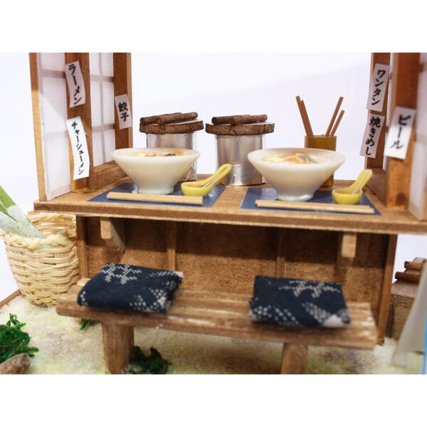 Billy Showa Noodle Shop Puppenhaus-Bausatz – japanischer Modellbau