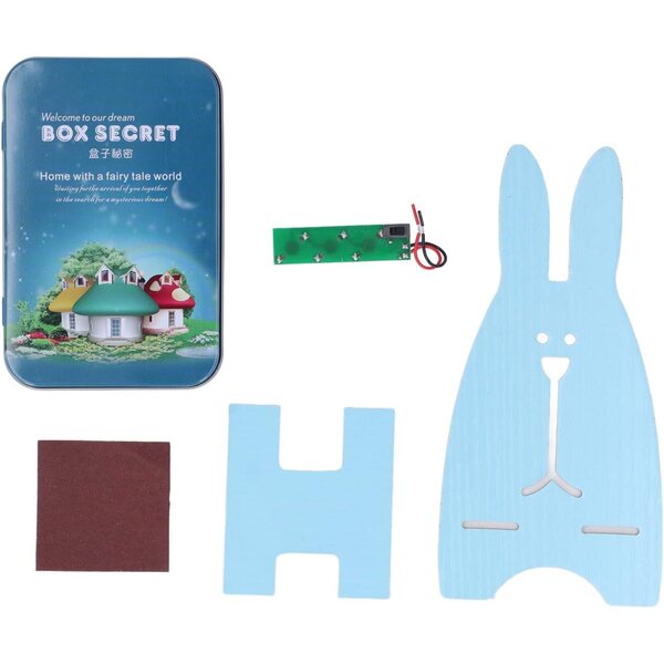 SIXRUN Casa delle Bambole in Legno da Montare Kit DIY Creativo per Bambini