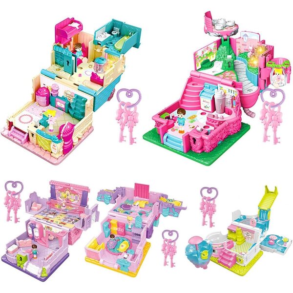 Générique Doll House Casa Giocattolo 17,5cm con Luce e Musica per Bambini 3+