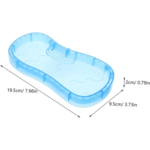 KOMBIUDA Miniatura Spiaggia con Piscina e Accessori per Casa delle Bambole Portatile