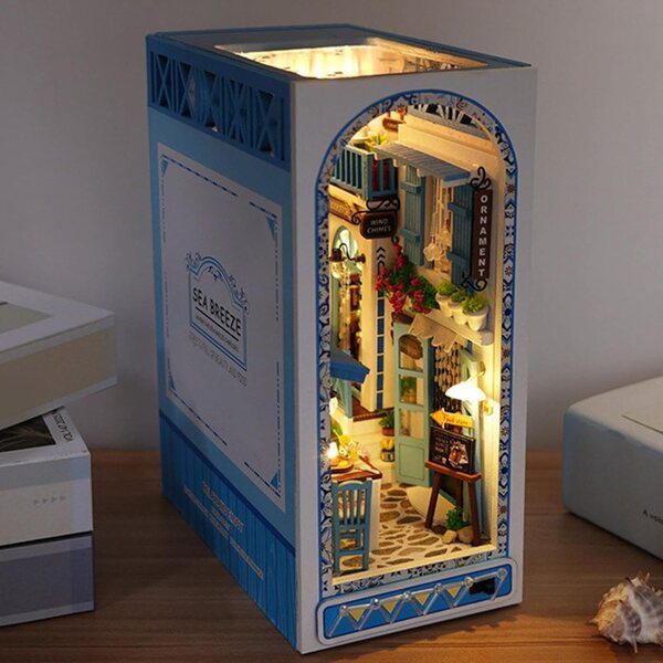 Book Nook Sea Breeze 3D Kit Miniatura in Carta per Decorazione e Relax