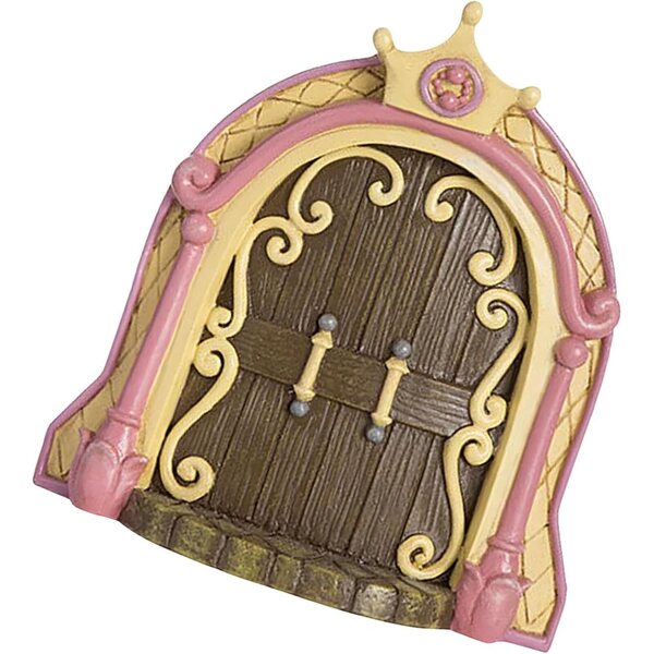 Porta da Giardino di Fate in Legno Miniatura, Decorazione Esterna resistente e Colorata