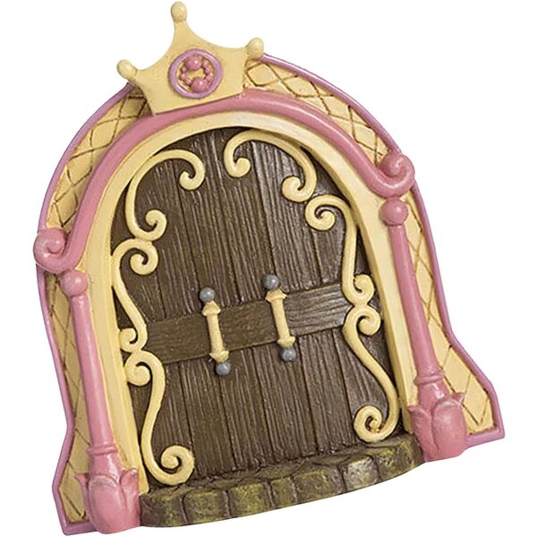Porta da Giardino di Fate in Legno Miniatura, Decorazione Esterna resistente e Colorata
