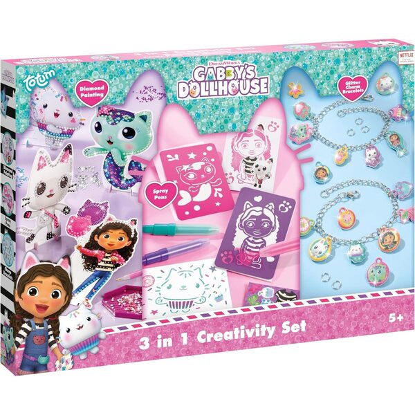 Gabby's Poppenhuis - Set Creativo 3in1 per Costruzioni e Decorazioni Bambole
