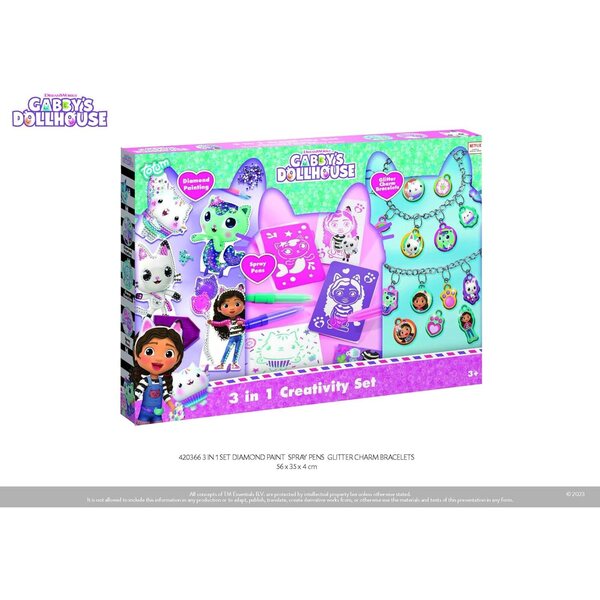 Gabby's Poppenhuis - Set Creativo 3in1 per Costruzioni e Decorazioni Bambole