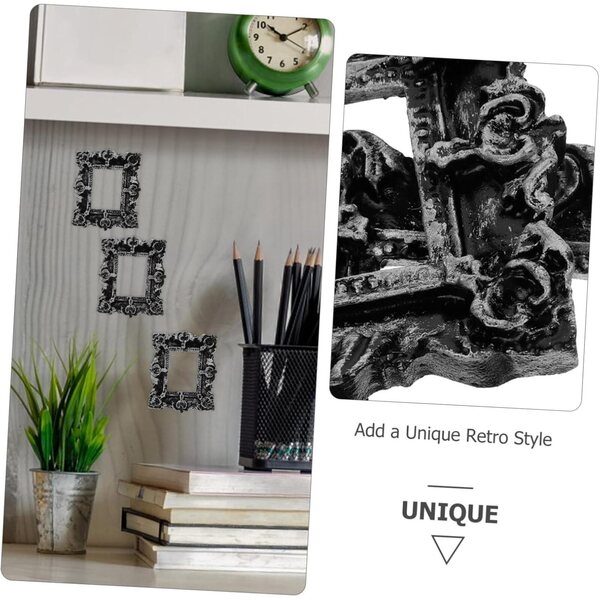 YARNOW 2pezzi Mini Cornici Vintage in Resina per Foto e Piccoli Oggetti Decorativi