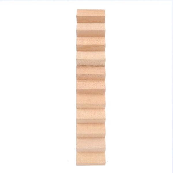 1:12 Miniatur-Holztreppe für Puppenhaus – 12 handgefertigte Stufen
