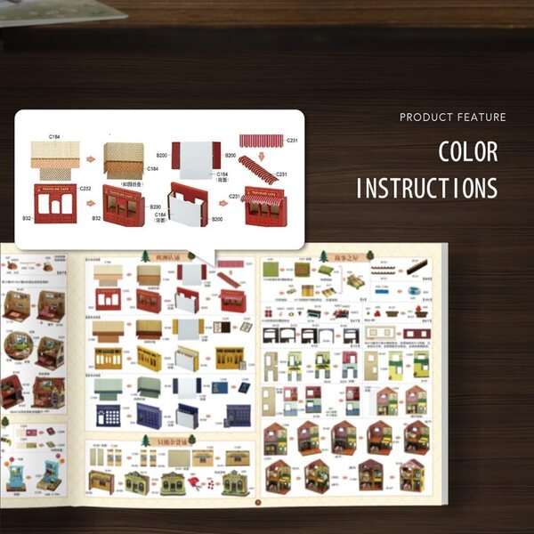 Casa delle Bambole Miniature DIY con luci LED e mobili, Puzzle 3D creativo in legno e tessuto