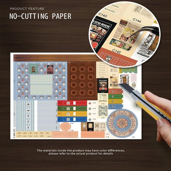 Casa delle Bambole Miniature DIY con luci LED e mobili, Puzzle 3D creativo in legno e tessuto