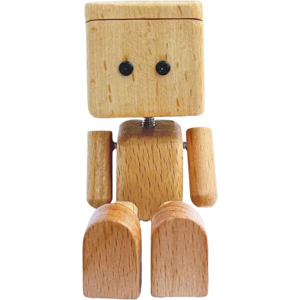 Schüttelfüße der Holzpuppe 6x3,7 cm | Originelle Dekoration für Auto und Zuhause