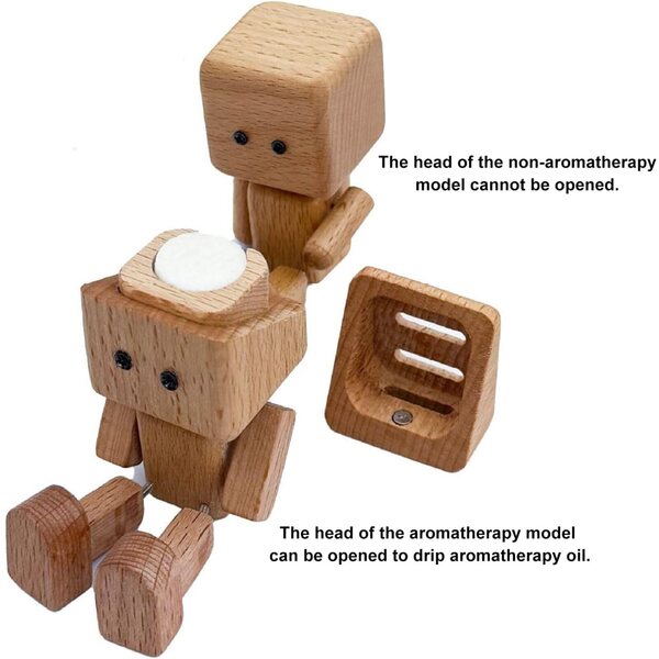 Schüttelfüße der Holzpuppe 6x3,7 cm | Originelle Dekoration für Auto und Zuhause