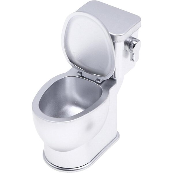 Realistische Miniaturtoilette mit Spülgeräusch für Puppenhäuser 3x5,5x6 cm
