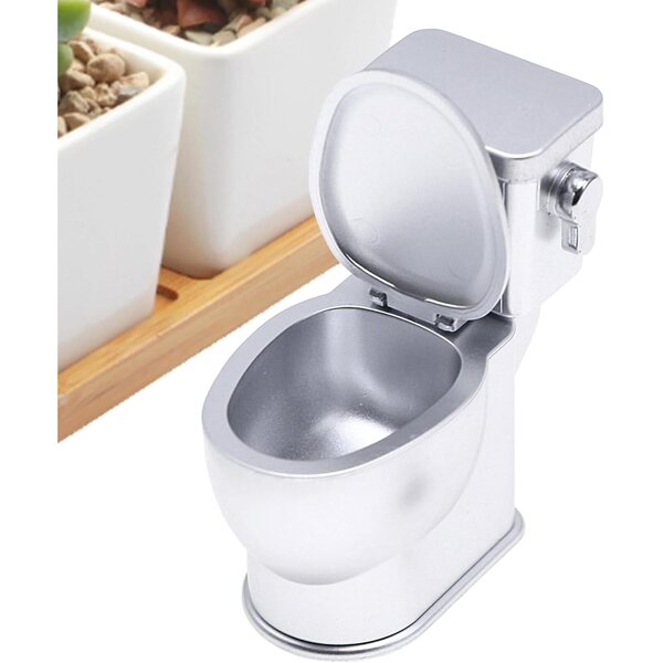 Realistische Miniaturtoilette mit Spülgeräusch für Puppenhäuser 3x5,5x6 cm
