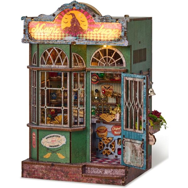 DIY Miniatur-Holzhaus-Bausatz mit LED und Möbeln, für Erwachsene und Jugendliche