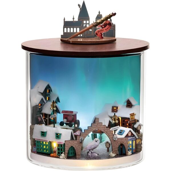 DIY Puppenhaus-Zauberflasche mit warmem Licht und staubdichtem Design