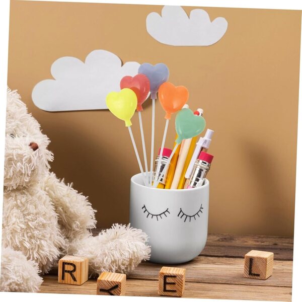 Set 8 Mini Palloncini Rotondi e a Cuore per Decorazioni Torte e Case Bambole