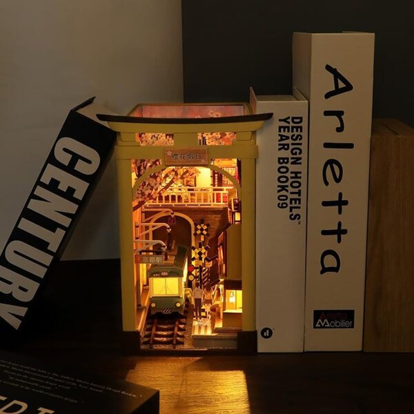 DIY-Miniatur-Puppenhaus-Bausatz mit detaillierten Möbeln und Zubehör