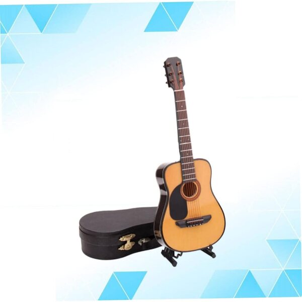 Mini-Klassikgitarre aus Holz 25x9 cm für Innen- und Bürodekoration