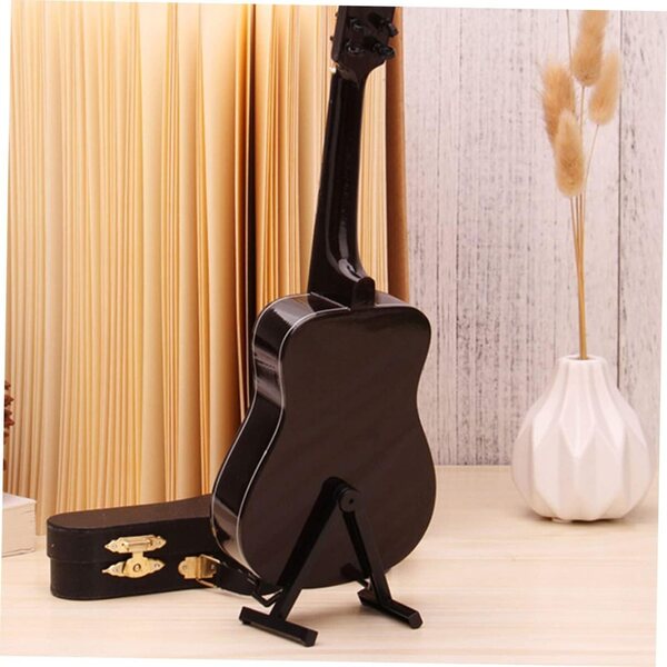 Mini-Klassikgitarre aus Holz 25x9 cm für Innen- und Bürodekoration