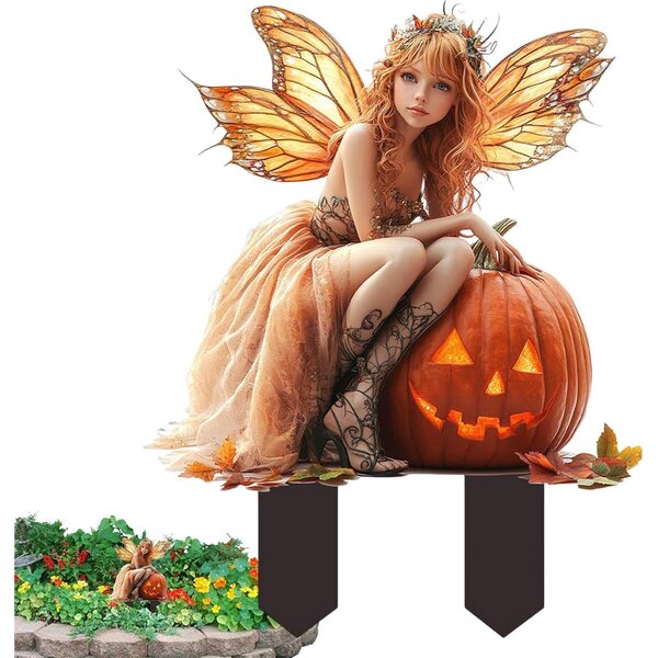 Fate dei fiori di zucca con paletto decorativo da giardino: accessorio impermeabile e facile da installare