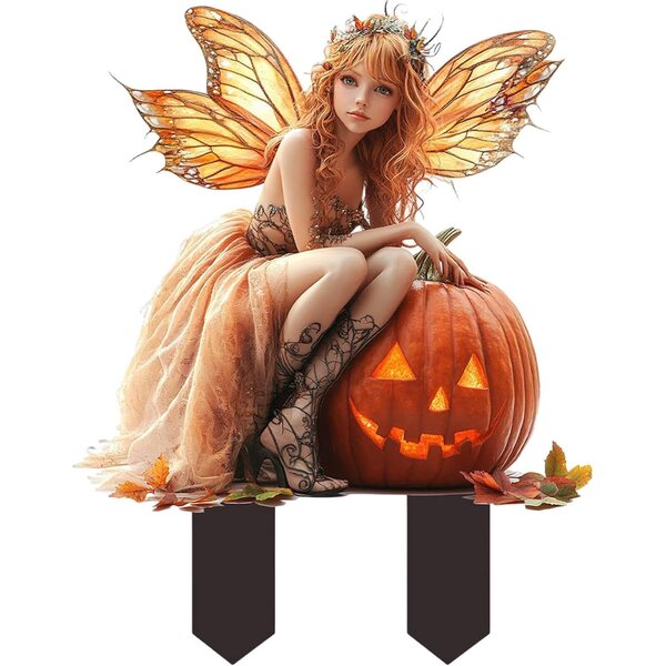 Fate dei fiori di zucca con paletto decorativo da giardino: accessorio impermeabile e facile da installare