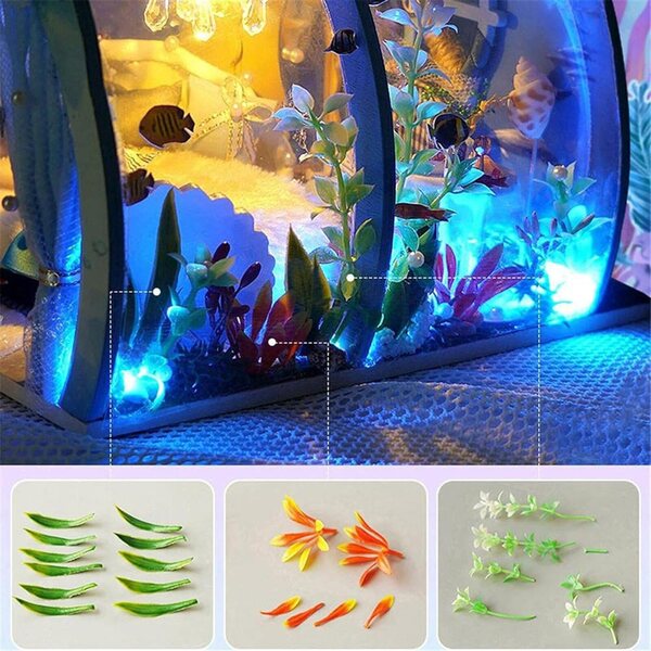 Modello Casa Miniatura Tunnel Marittimo con LED, Design Elegante e Robusto in ABS e Tessuto