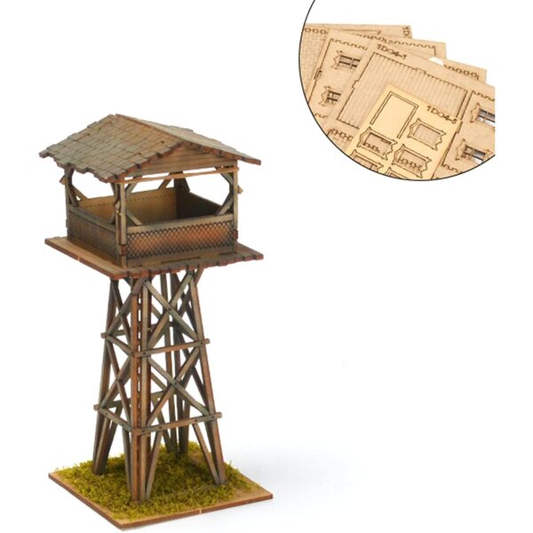 Kit Casa in Legno 1/72 DIY - Modellismo Europeo Miniatura per Diorama e Decorazioni