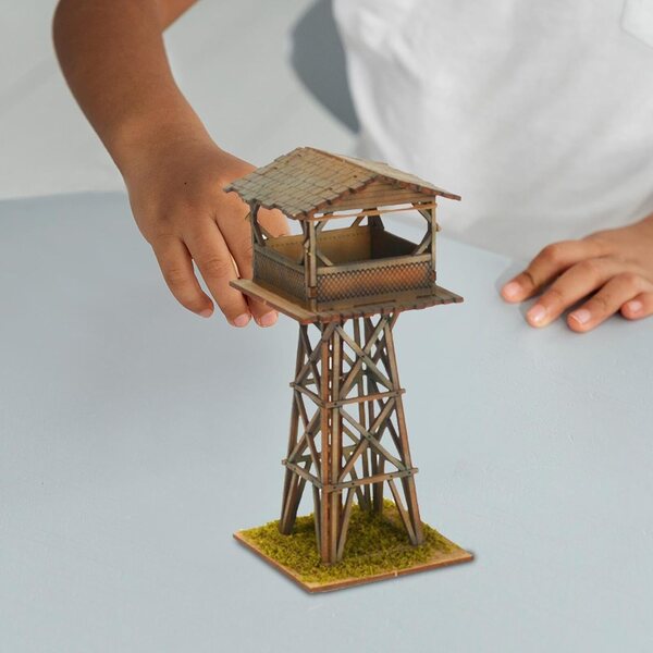 Kit Casa in Legno 1/72 DIY - Modellismo Europeo Miniatura per Diorama e Decorazioni