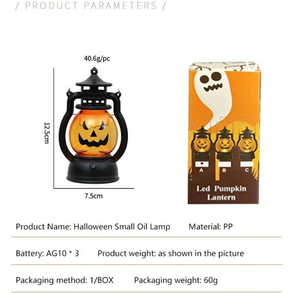 Lampada LED a Olio Retrò 12,5cm - Mini Decorazione Casa e Campeggio