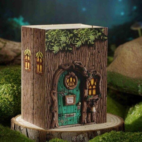 3D-Puppenhaus mit LED, Bausatz aus Holz und Stoff, kreatives Geschenk