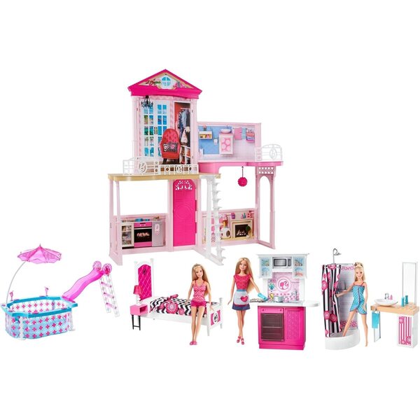 Barbie Casa e Mobili - Set di Accessori per Costruire e Arredare la Casa Barbie