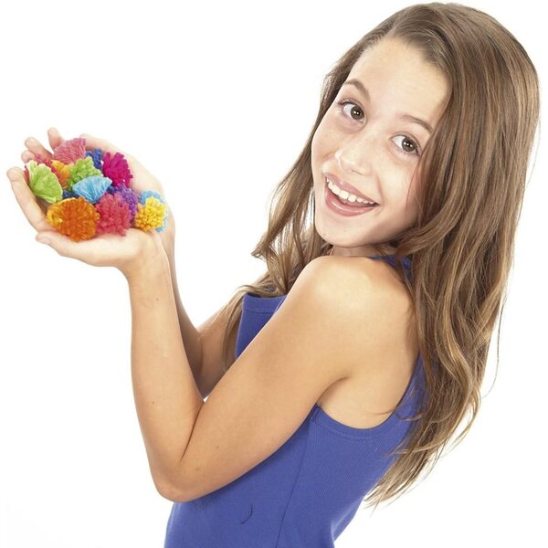 Lansay Pom Pom Wow Set: 125 farbige Pompons für kreative und personalisierte Dekorationen