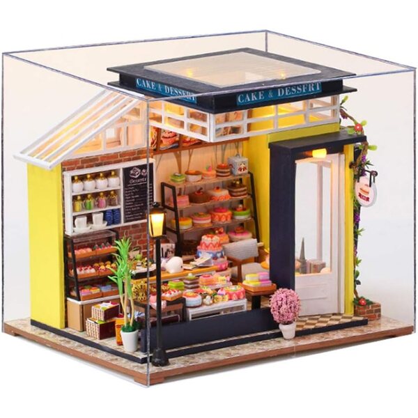 3D-Puppenhaus aus Holz zum Zusammenbauen – XLZSP-Kreativset für Erwachsene und Kinder