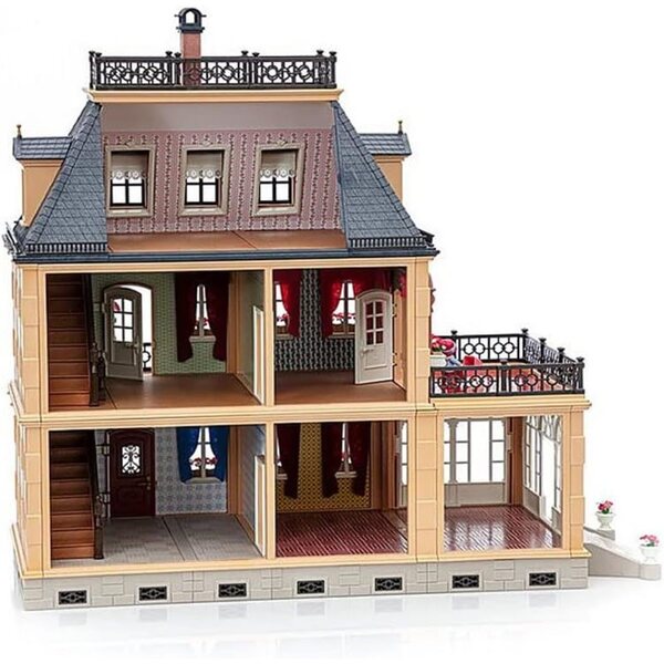 Playmobil Grande Maison di Bambole Vittoriana con 5 Stanze e Dettagli Originali